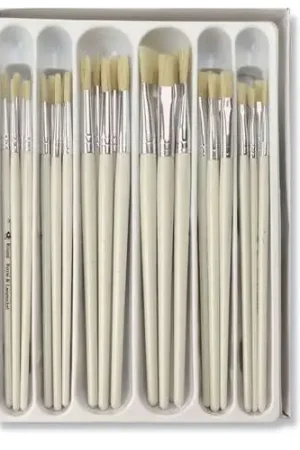 Achat Immédiat Lot de 30 pinceauxhuile/acrylique soies de porc