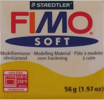 Pâte 'Fimo - Soft' 56g Jaune Soleil Prix Choc