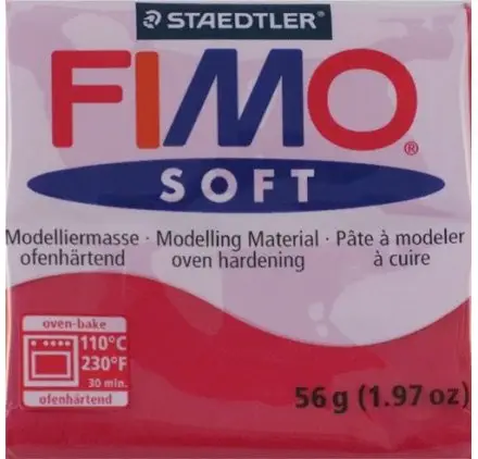 Prix Choc Pâte 'Fimo - Soft' 56g Cerise
