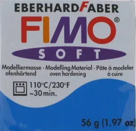 Pâte 'Fimo - Soft' 56g Bleu Pacifique Bon Marché