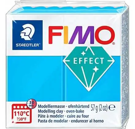 Jusqu'à Épuisement Des Stocks Pâte 'Fimo - Effect' 57g Bleu translucide