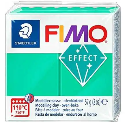 Pâte 'Fimo - Effect' 57g Vert translucide Dernière Chance