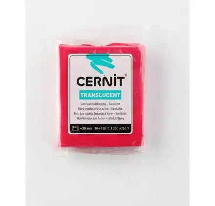 Pâte 'Cernit - Translucide' Rouge Rubis 56 g Offre Exclusive