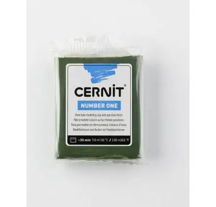 Pâte 'Cernit - N°1' Vert Olive 56 g Jusqu'à Épuisement Des Stocks