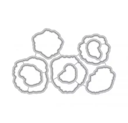 Petit Prix Dies/ Matrices de découpe 'Altenew' Scribbled Flowers Qté 8