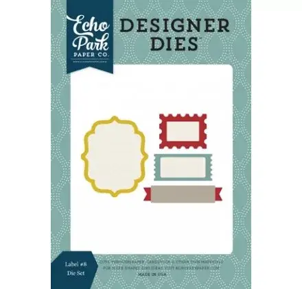 Dernière Chance Dies / Matrices de découpe 'Echo Park Paper - Pinstripes' Labels