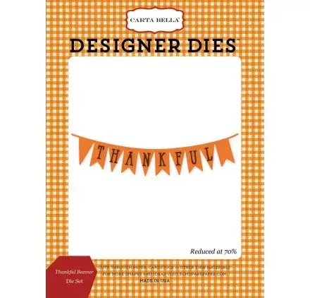 Populaire Dies / Matrices de découpe 'Carta Bella - Autumn' Thankful Banner