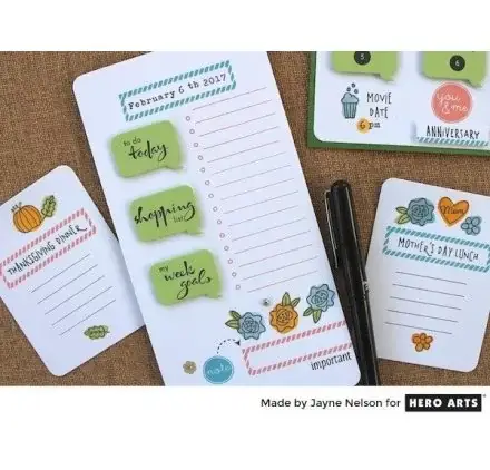 Tampons transparents 'Hero Arts' Bullet Journaling Promotion