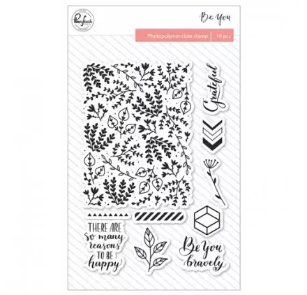 Meilleure Vente 10 tampons transparents 'Pink Fresh Studio - Be You'