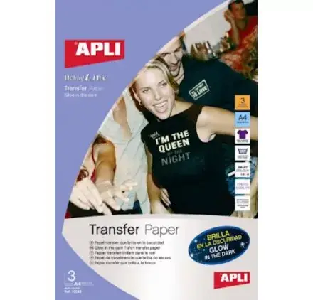 Lot de 3 Papiers transfert brillant dans le noir 'Apli' A4 Offre Du Jour