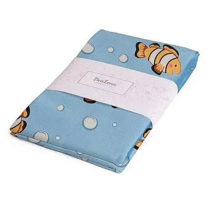 Pas Cher Coupon de tissu 'BeaLena' jersey poissons 150 cm x 1 m