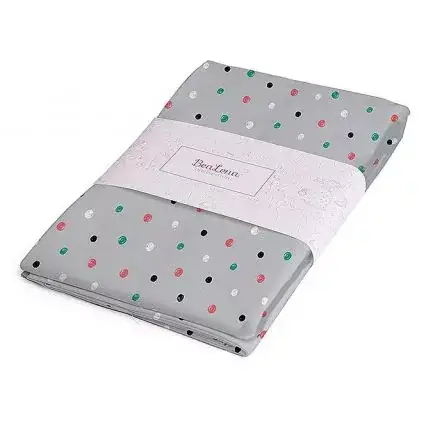 Commande En Gros Coupon de tissu 'BeaLena' jersey à pois gris 150 cm x 1 m