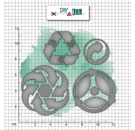 Meilleure Vente Dies / Matrices de découpe 'DIY & Cie - Tendance Ecolo ' Flèches écolos
