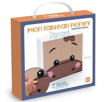 Petit Prix Kit Diamond Strass 'Graine Créative' Mon tableau Poney