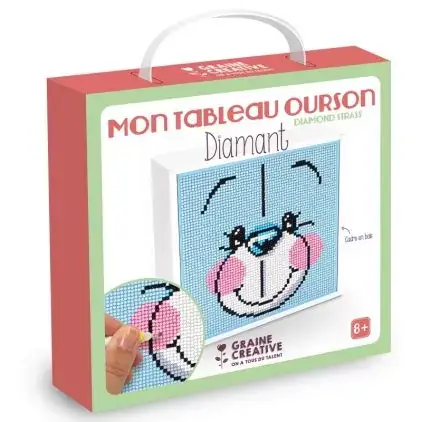 Prix Choc Kit Diamond Strass 'Graine Créative' Mon tableau Ourson
