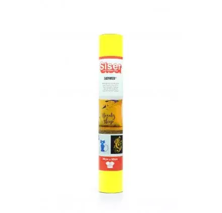 Must-Have Film thermocollant 'Siser - Easyweed' Jaune Fluo 30 cm x 50 cm