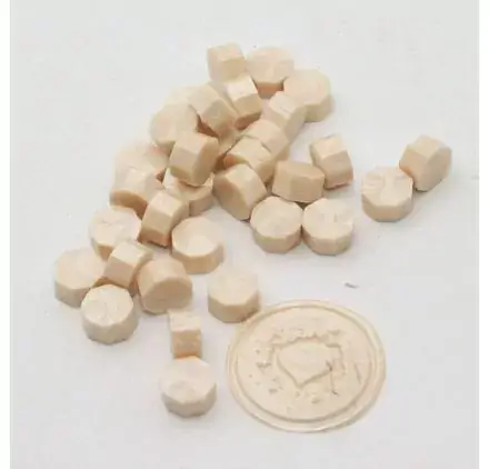 Sachet de 100 pastilles de cire 'DIY & Cie' Beige Prix Bas