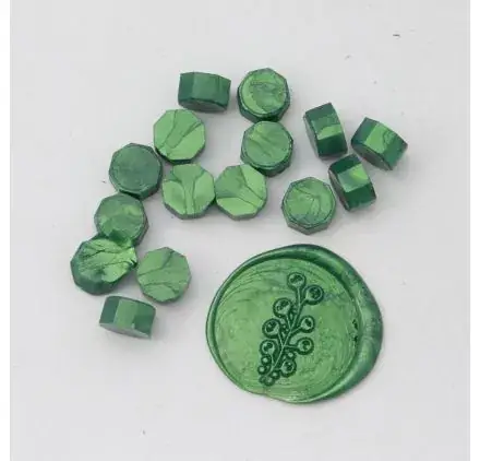 Offre Du Jour Sachet de 100 pastilles de cire 'DIY & Cie' Vert bouteille nacré