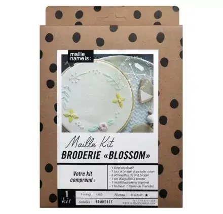 Kit Broderie 'Kesi'art - Maille name is' Blossom Offre Du Jour