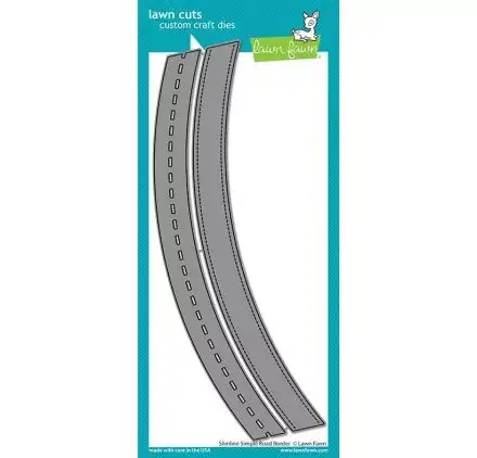 Haute Qualité Dies / Matrices de découpe 'Lawn Fawn' Slimline Simple Road Border