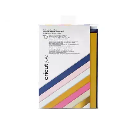 Lot de 10 cartes 11.4x15.9 cm et enveloppes avec inserts 'Cricut Joy' Foil Commande En Gros