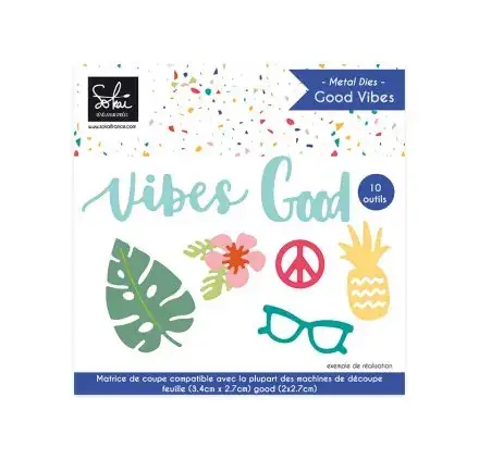 Haute Qualité 10 Dies / Matrices de découpe 'Sokaï - Voilà l'été' Good Vibes