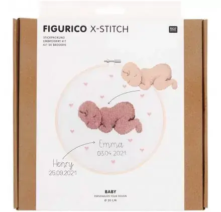 Kit Broderie 'Rico Design - Figurico' Bébé Commande En Gros