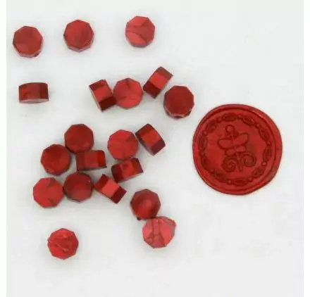 Sachet de 100 pastilles de cire 'DIY & Cie' Rouge feu Vente Directe