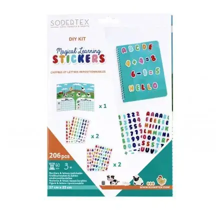 Kit DIY 'Sodertex' Autocollants Chiffres et Lettres Magical Learning Meilleure Vente