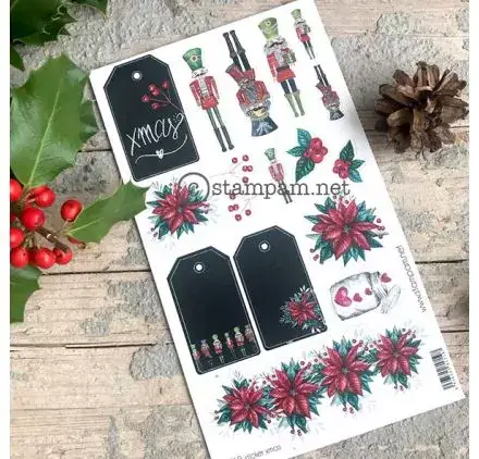 Die-cuts 'Stampam' Poinsettia Love Achetez Aujourd'hui