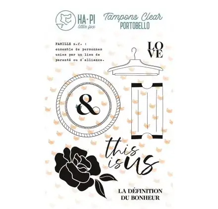 9 Tampons transparents 'HA PI Little Fox - Portobello' This is us Prix Choc