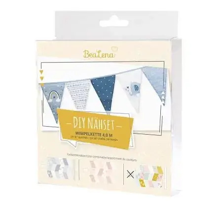Kit Couture 'BeaLena' Chaîne de fanions Multicolore 4 m Soldes