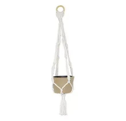 Grande suspension en papier mâché et macramé 'Decopatch' 11.5x8 cm Prix Réduit