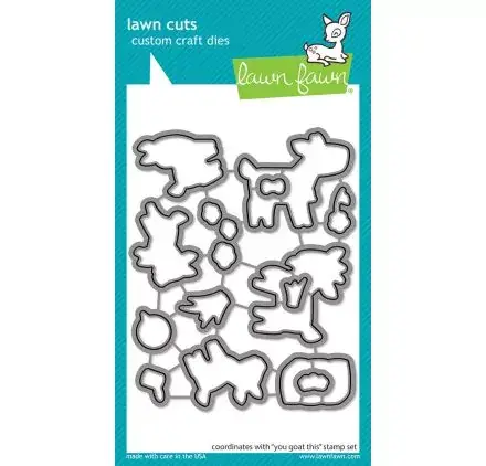 Quantité Limitée 14 Dies / Matrices de découpe 'Lawn Fawn' You Goat This