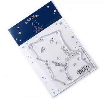 Tampon transparent 'Love In The Moon - Le Petit Prince' Astéroïd B612 Nouveauté