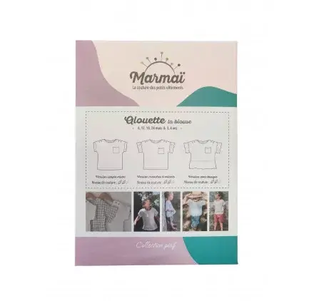 Vente Directe Patron de couture 'Marmaï - Piaf' La Blouse mixte Alouette 6 mois-4 ans
