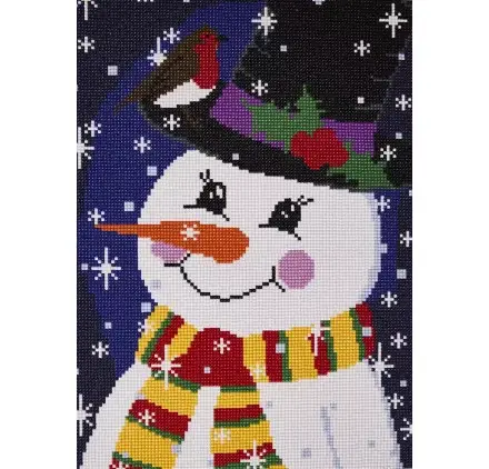 Kit Diamond Painting 'Docrafts - Simply Make' Bonhomme de neige 48x36 cm Achat Immédiat