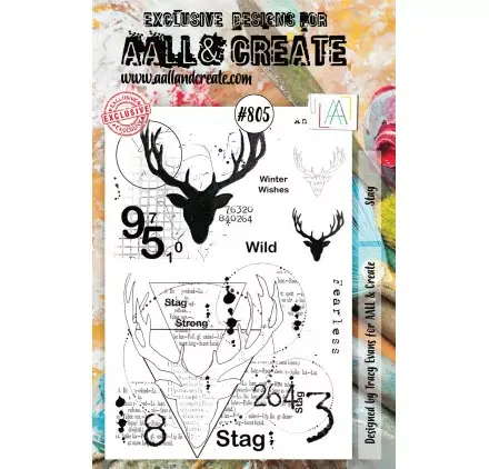 Livraison Express Tampons transparents 'AALL and Create' Stag 805
