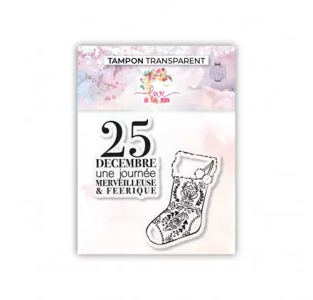 Petit Prix Tampons transparents 'Love In The Moon - Magie de Noël' 25 Décembre
