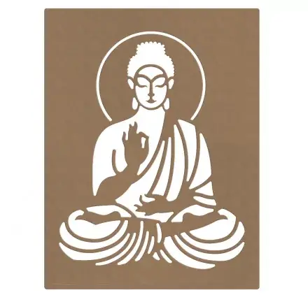 Support en bois 'Gomille' Bouddha 42 x 55 cm Prix Choc