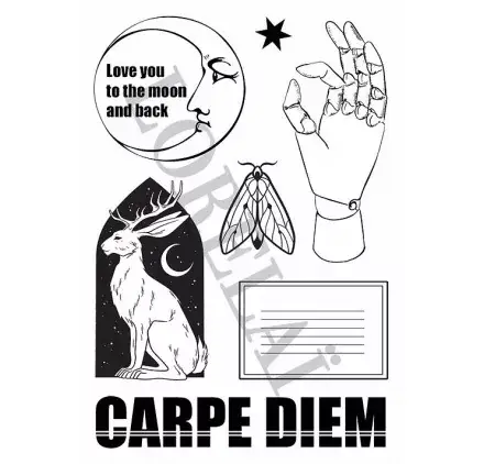Affaire À Saisir Tampons transparents A6 'Lorelaï Design - Carpe Diem' To the moon
