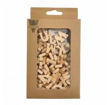 Lot de 150 lettres en bois 'Efco' 1.5 cm Quantité Limitée