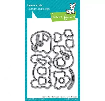 Dies/ Matrices de découpe 'Lawn Fawn' Eggstraordinary Easter Top Vente