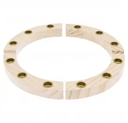 Anneaux en bois pour chiffres et bougies 'Rico Design' Rond 23 cm Petit Prix