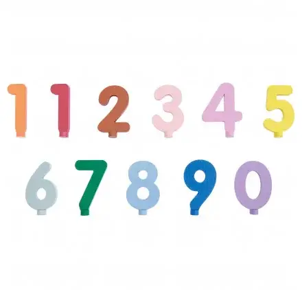 Achetez Aujourd'hui Chiffres en bois de 0 à 9 'Rico Design' Multicolore 11pièces
