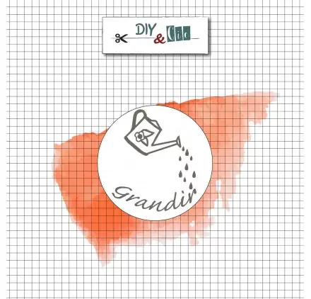 Sceau en laiton pour cachet de cire 'DIY & Cie - En plein champs' Grandir Dernier Modèle