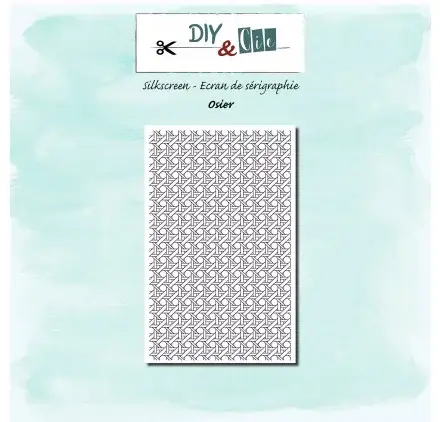 Pochoir de sérigraphie 15x10 cm 'DIY & Cie - En plein champs' Osier Commander Vite
