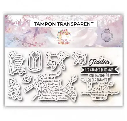 Top Vente Tampons transparents 'Love In The Moon' Petit Prince 2
