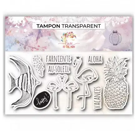 Tampons transparents 'Love In The Moon' Aloha Offre Spéciale