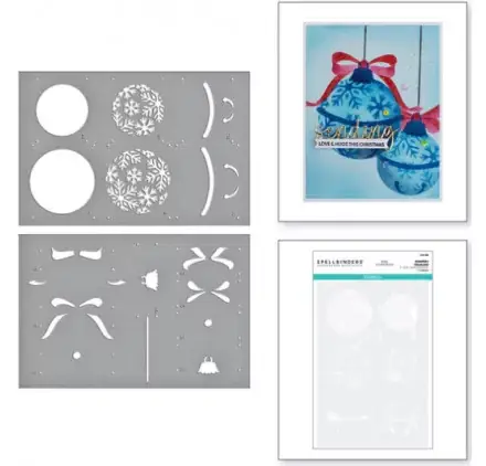 Prix Choc Lot de 2 pochoirs 15x23 'Spellbinders' Snowflake Ornaments